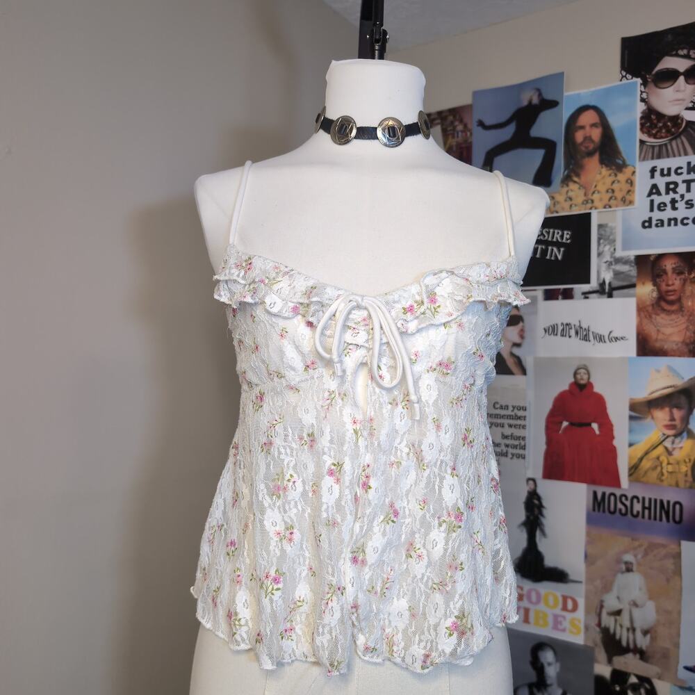 Floral Lace Cami Top Whimsygoth